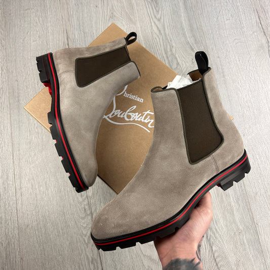 Christian Louboutin Men’s Beige Chelsea Boots - 41.5