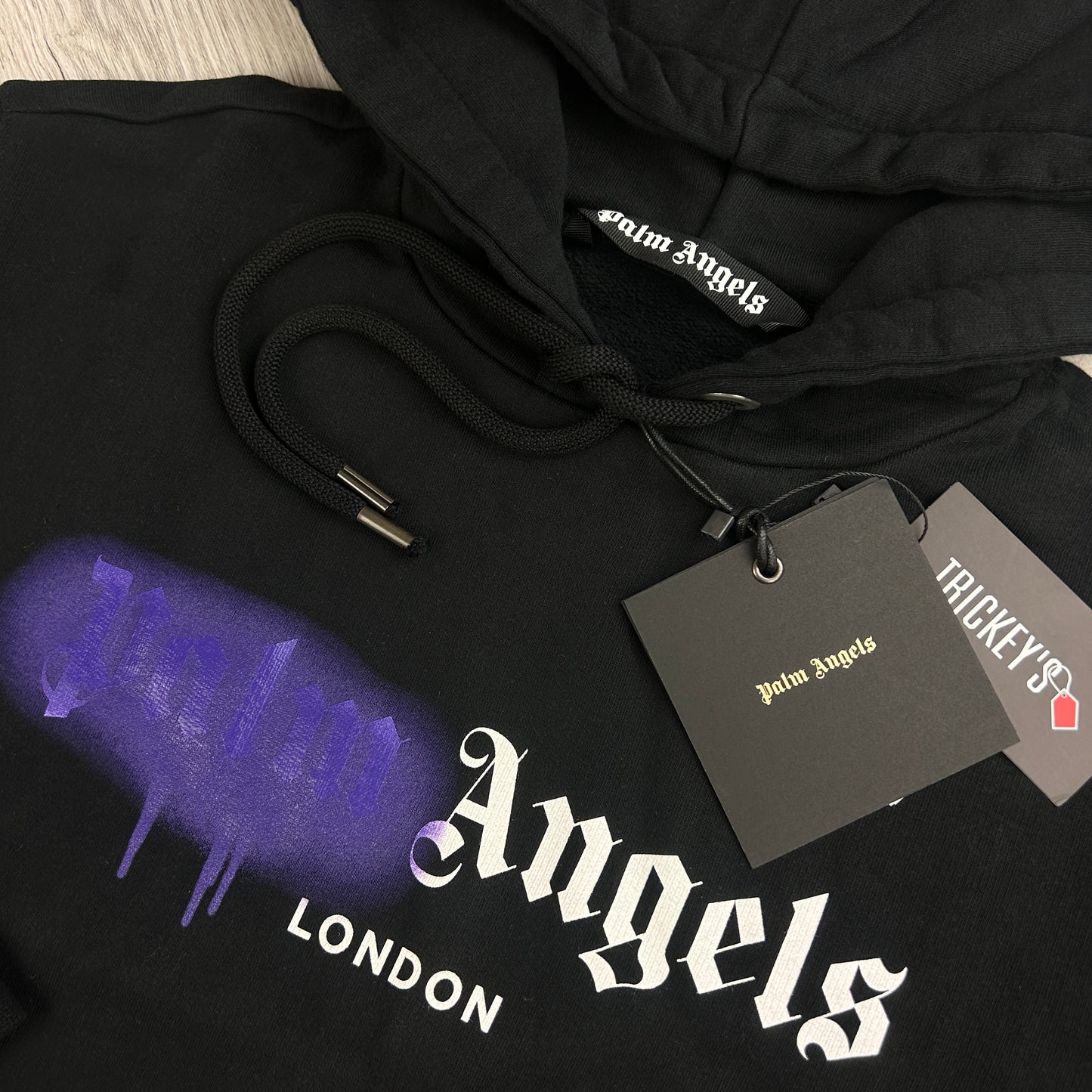 Palm Angels ‘London’ Men’s Black Pullover Hoodie