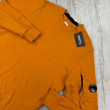 Cp Company Men’s Orange Crewneck Jumper - Large