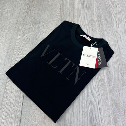 Valentino Men’s ‘VLTN’ Black T-shirt