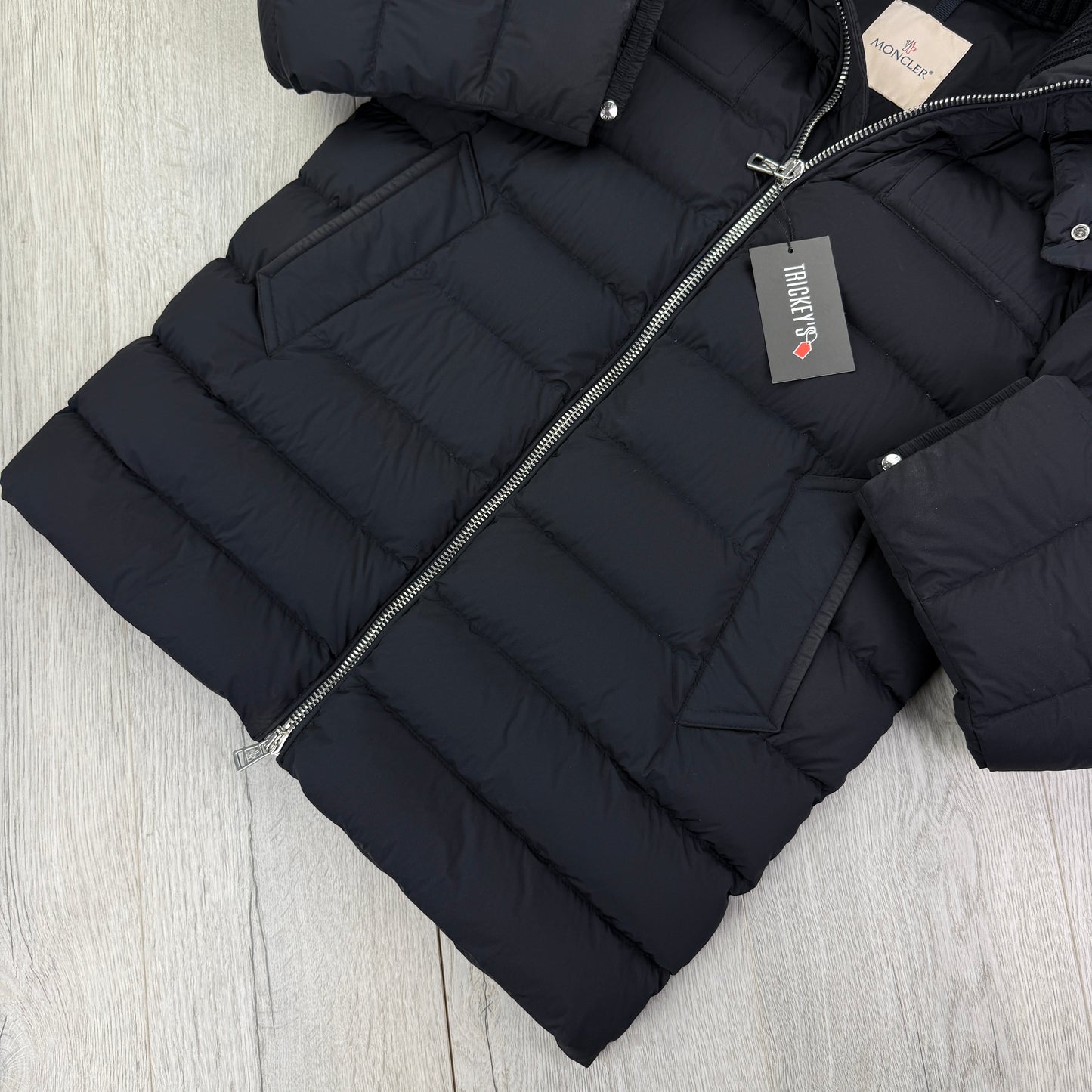 Moncler Men’s Black Badge Navy Down Jacket - Size 1