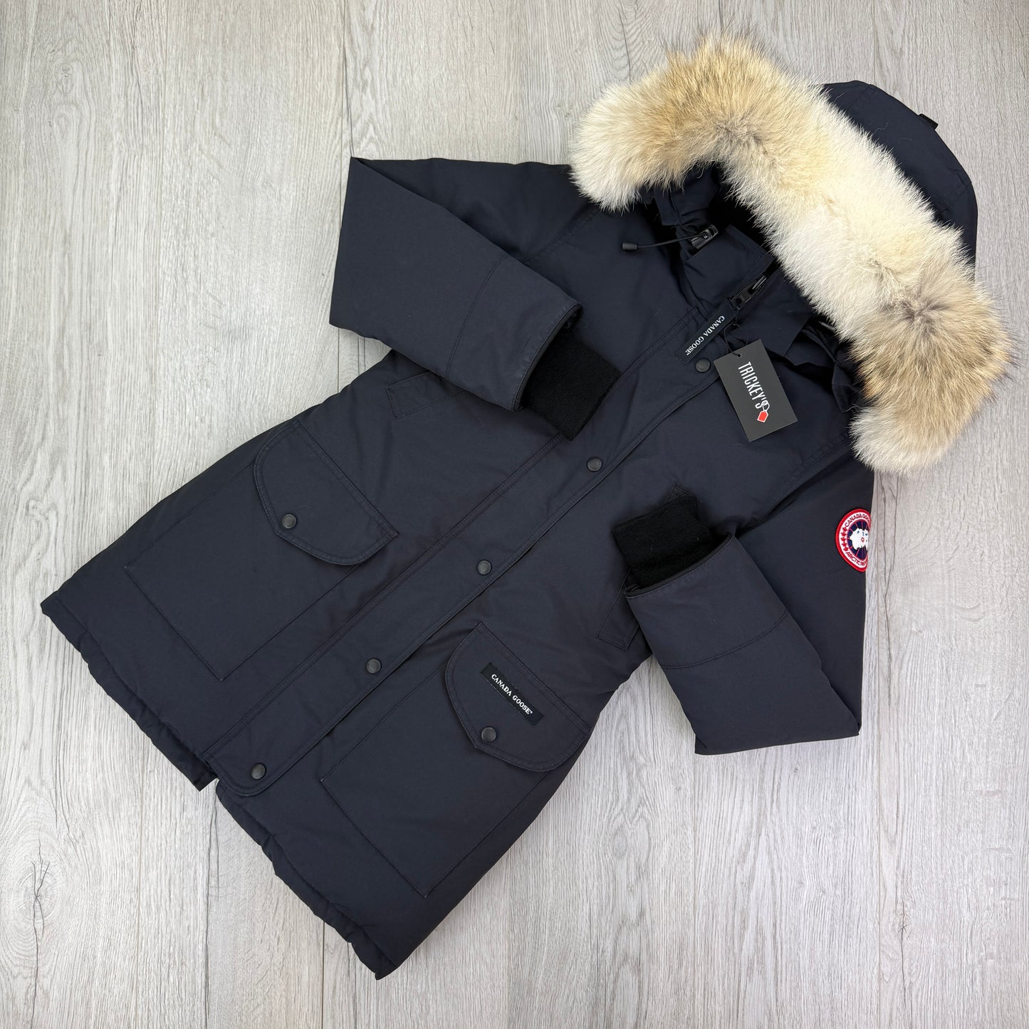 Canada Goose Women’s Trillium Navy Parka Jacket - Small Fusion