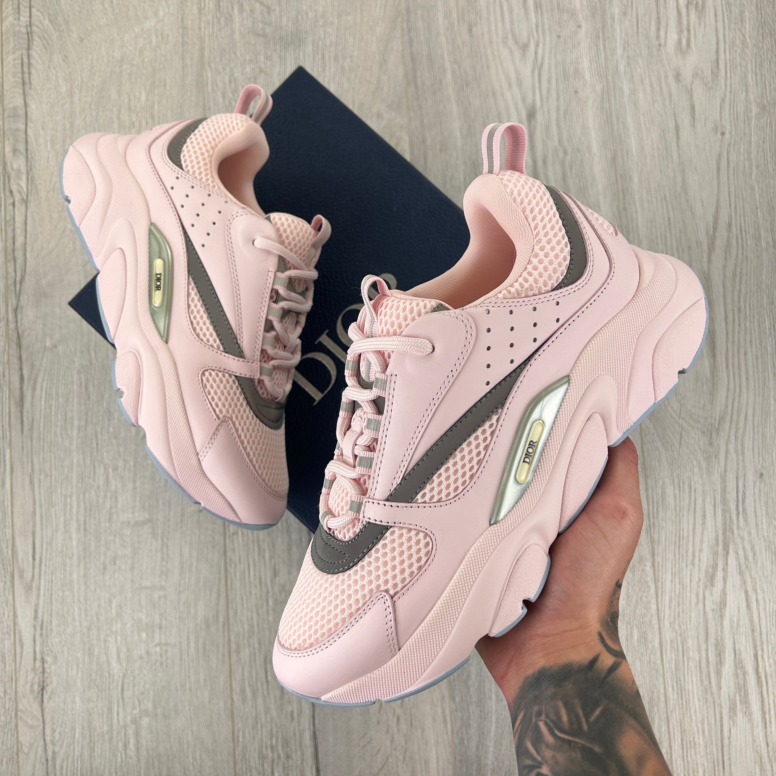 Pink dior sneakers on sale