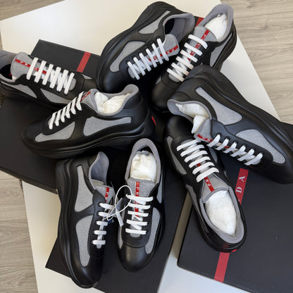 Prada Men’s America's Cup Black & Grey Trainers