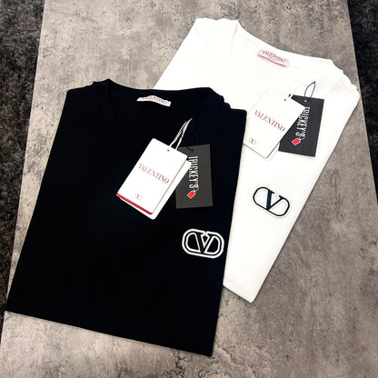 Valentino Men’s Black V Logo T-shirt