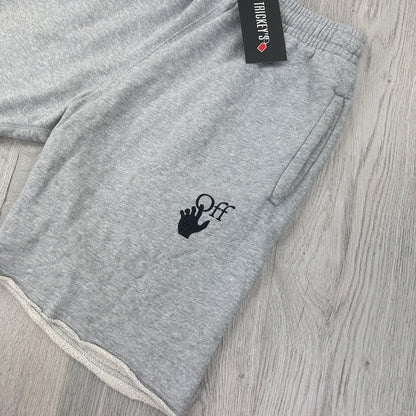 Off White Men’s Grey Jersey Shorts - XS