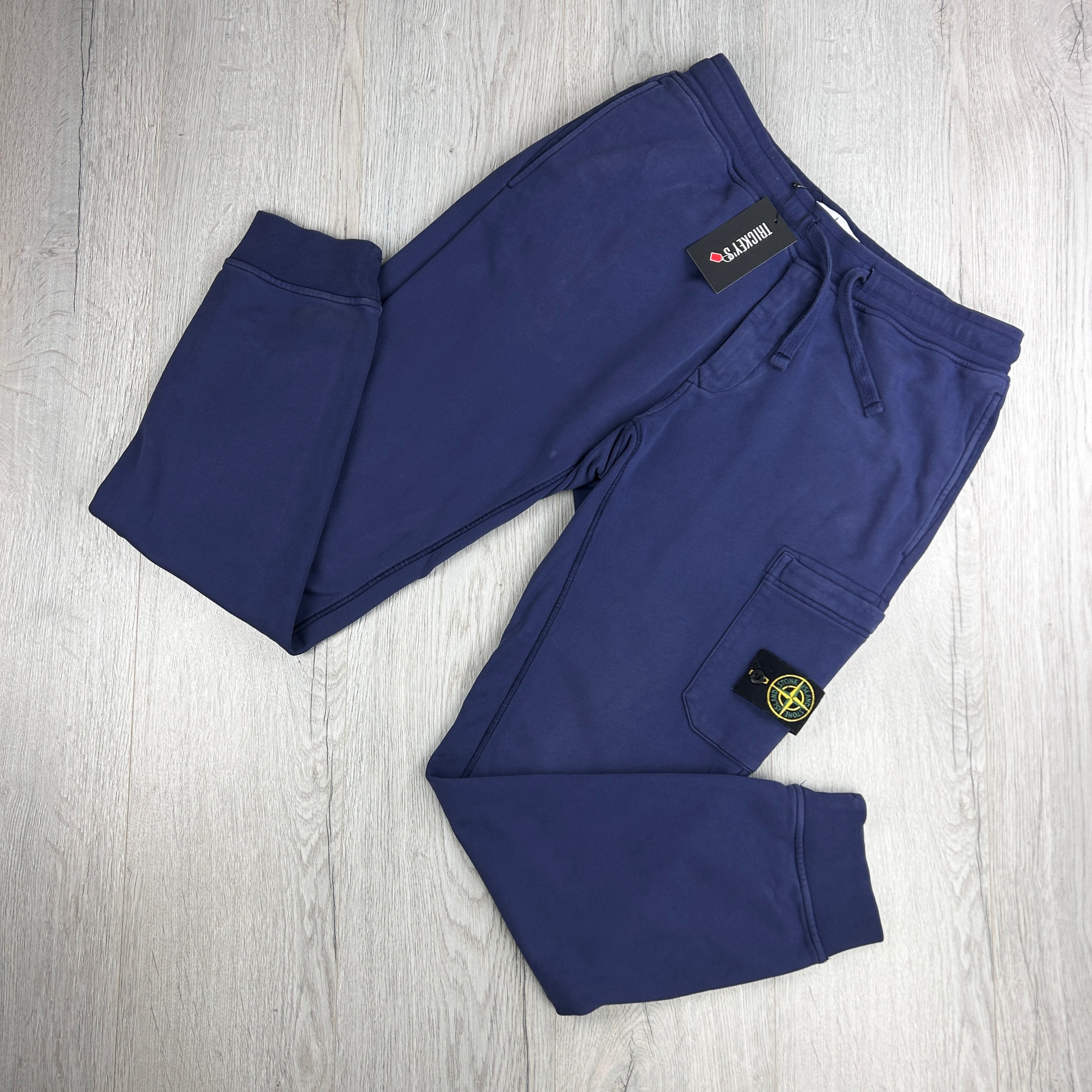 Stone island clearance blue joggers