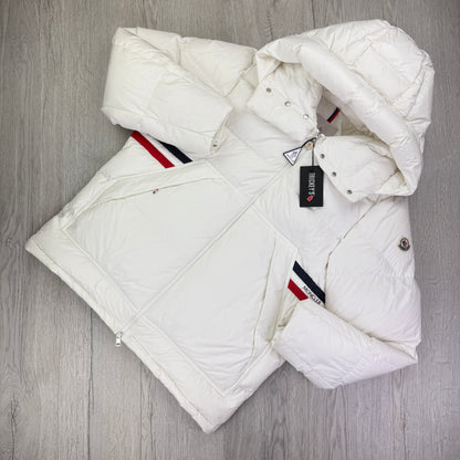 Moncler Fleole Men’s White Down Jacket - Size 4