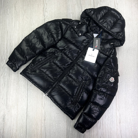 Moncler Men’s Maya Black Zip-up Down Jacket