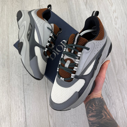 Dior B22 Men’s Grey & Brown Trainers - 44 (Fit Uk 9/9.5)