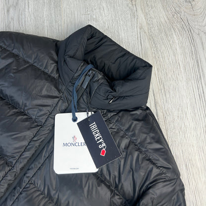 Moncler Men’s Black Zip-up Peyre Down Jacket - Size 5