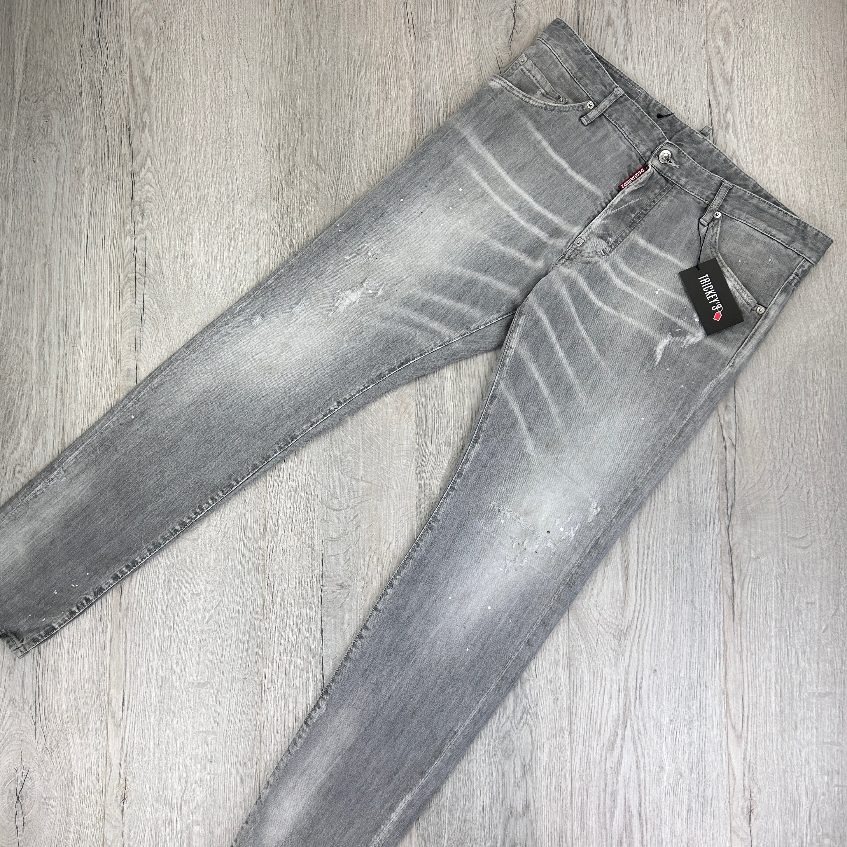 Dsquared2 Men’s Grey Distressed Cool Guy Jeans - 52 (Uk 34)