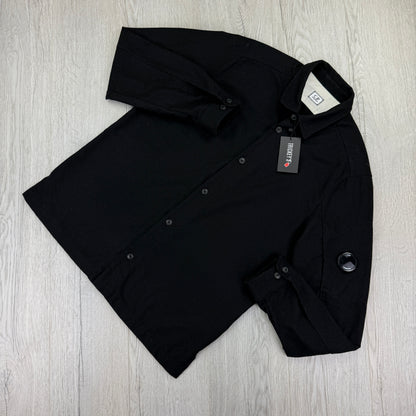 Cp Company Black Button-up Over-shirt - XXL