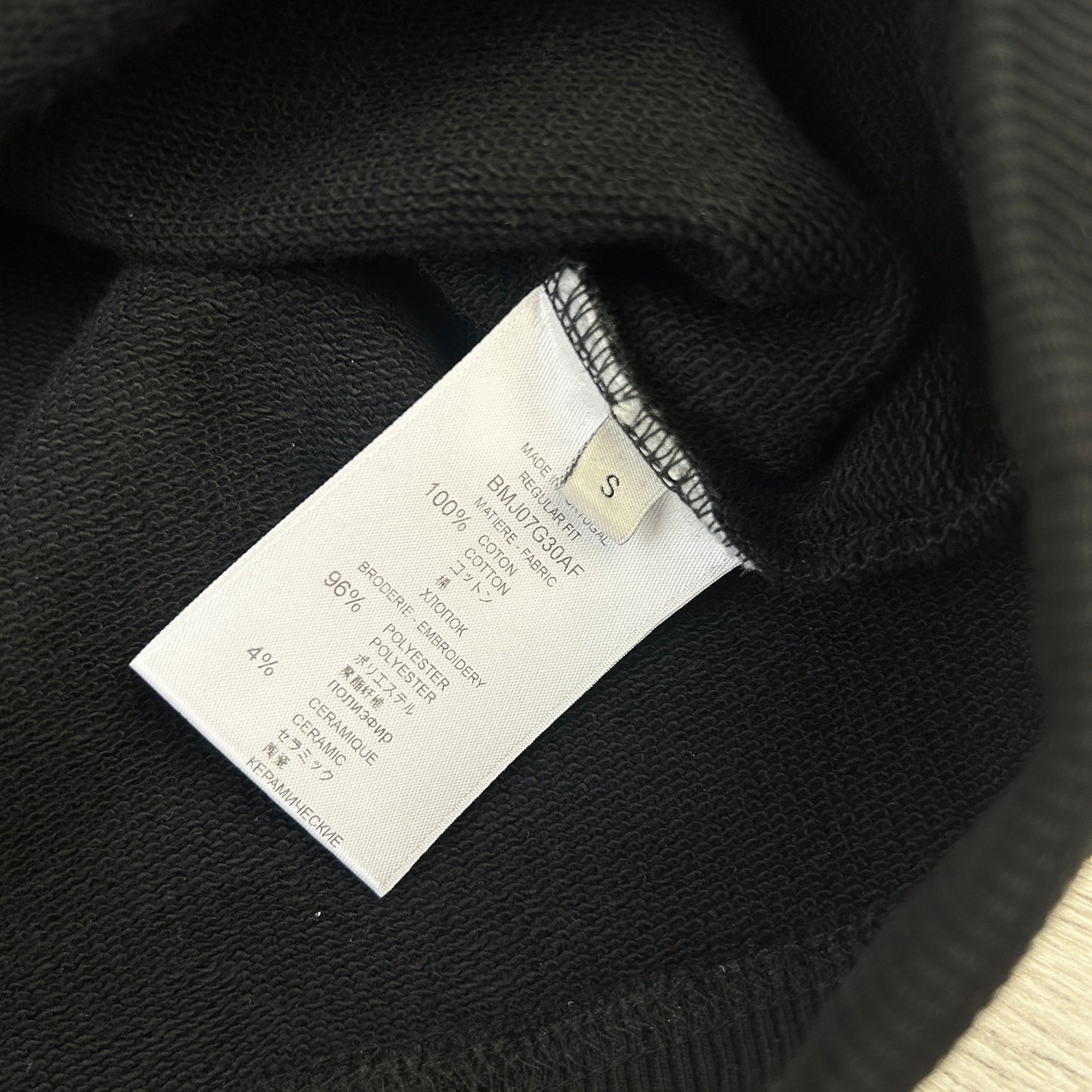 Givenchy Men’s Black Pullover Hoodie Refracted Embroidered - Small