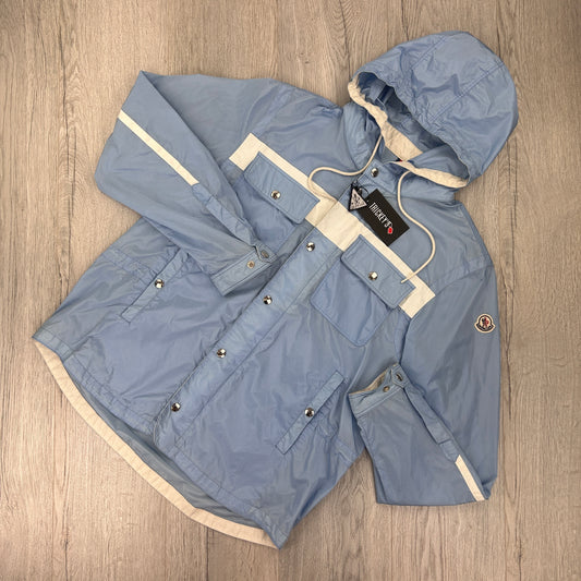 Moncler Men’s Baby Blue Zip/Button Up Windbreaker - Size 3