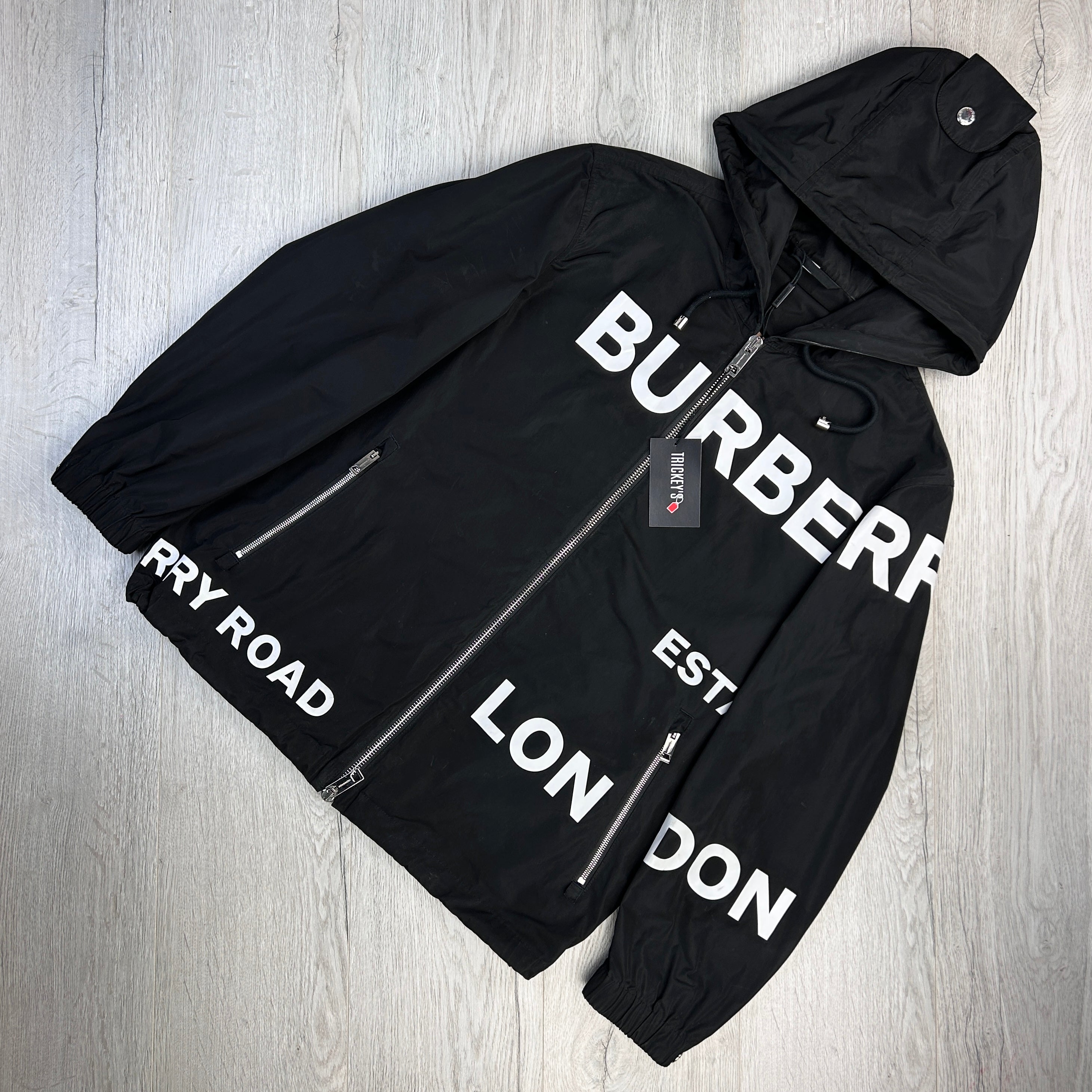 Burberry Brit nylon zip online up black jacket unisex