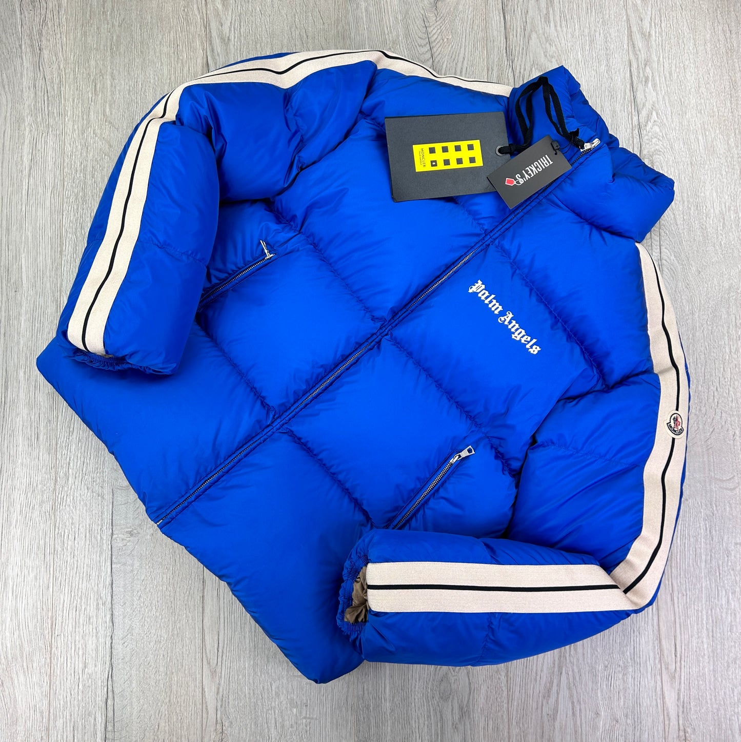 Palm Angels x Moncler Men’s Royal Blue Zip-up Jacket - Size 3