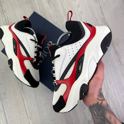 Dior B22 Men’s Red Black White Runners - 43 (Fit Uk 8.5)