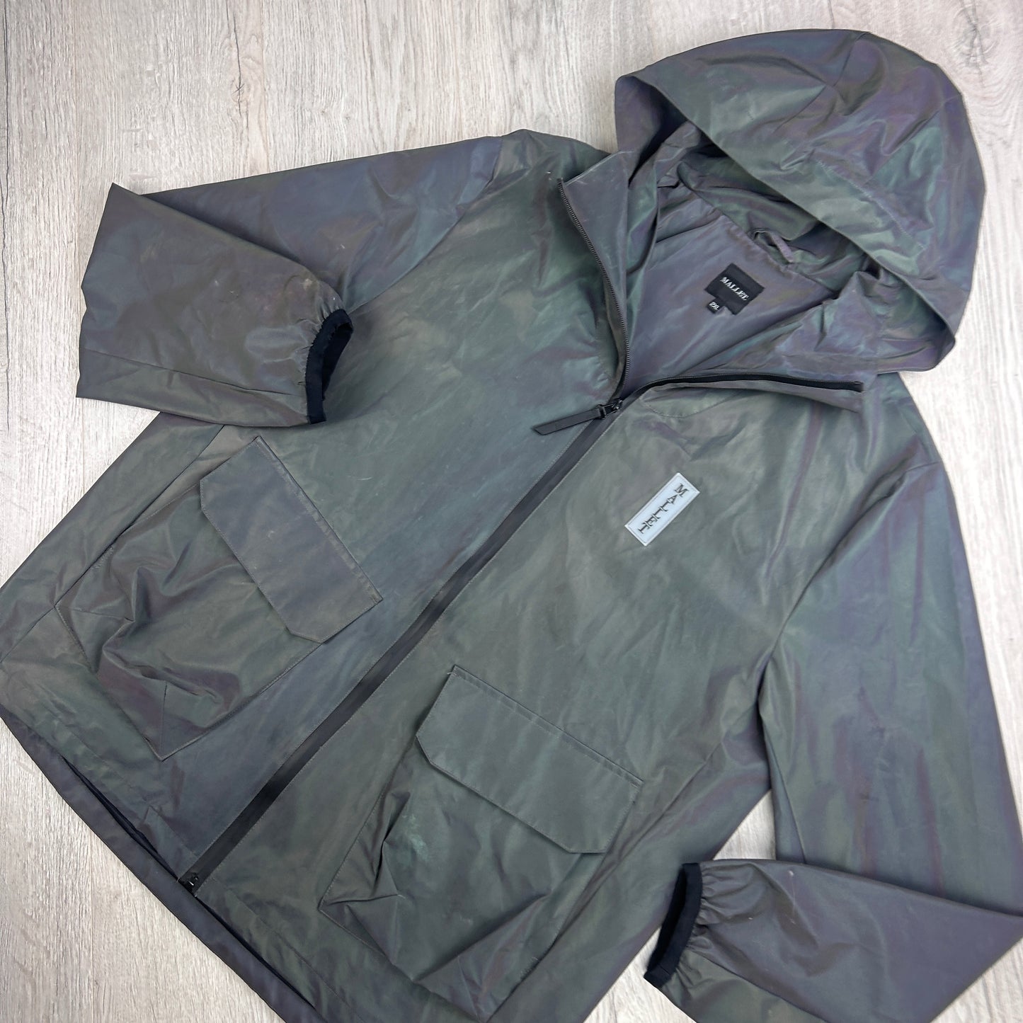 Mallet London Men’s Zip-up Fully Reflective Rare Jacket - XXL