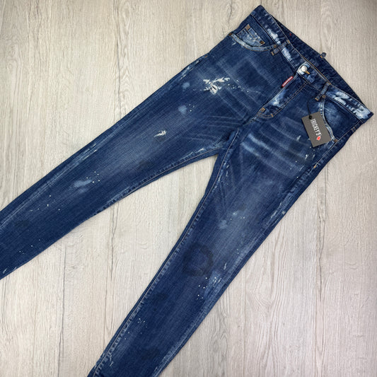 Dsquared2 Men’s Blue Distressed Cool Guy Jeans - 50 (Uk 32/33)