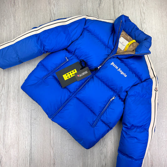 Palm Angels x Moncler Men’s Royal Blue Zip-up Jacket - Size 3