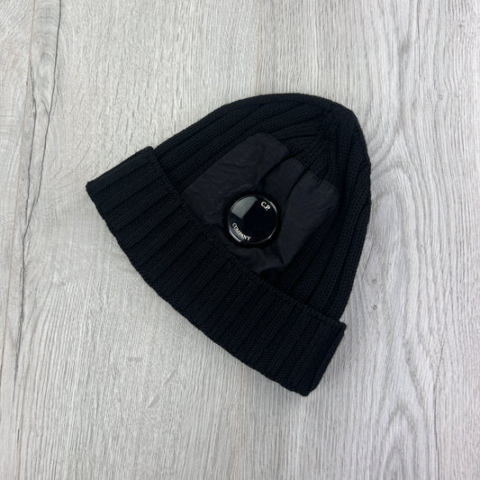 Cp Company Men’s Black Single Lens Beanie