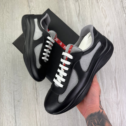 Prada Men’s America's Cup Black & Grey Trainers