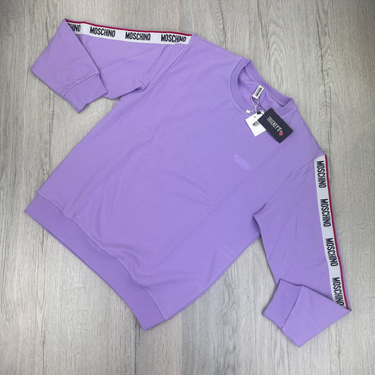 Moschino Men’s Lilac Crewneck Jumper