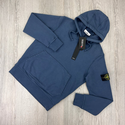 Stone Island Men’s Blue Pullover Hoodie