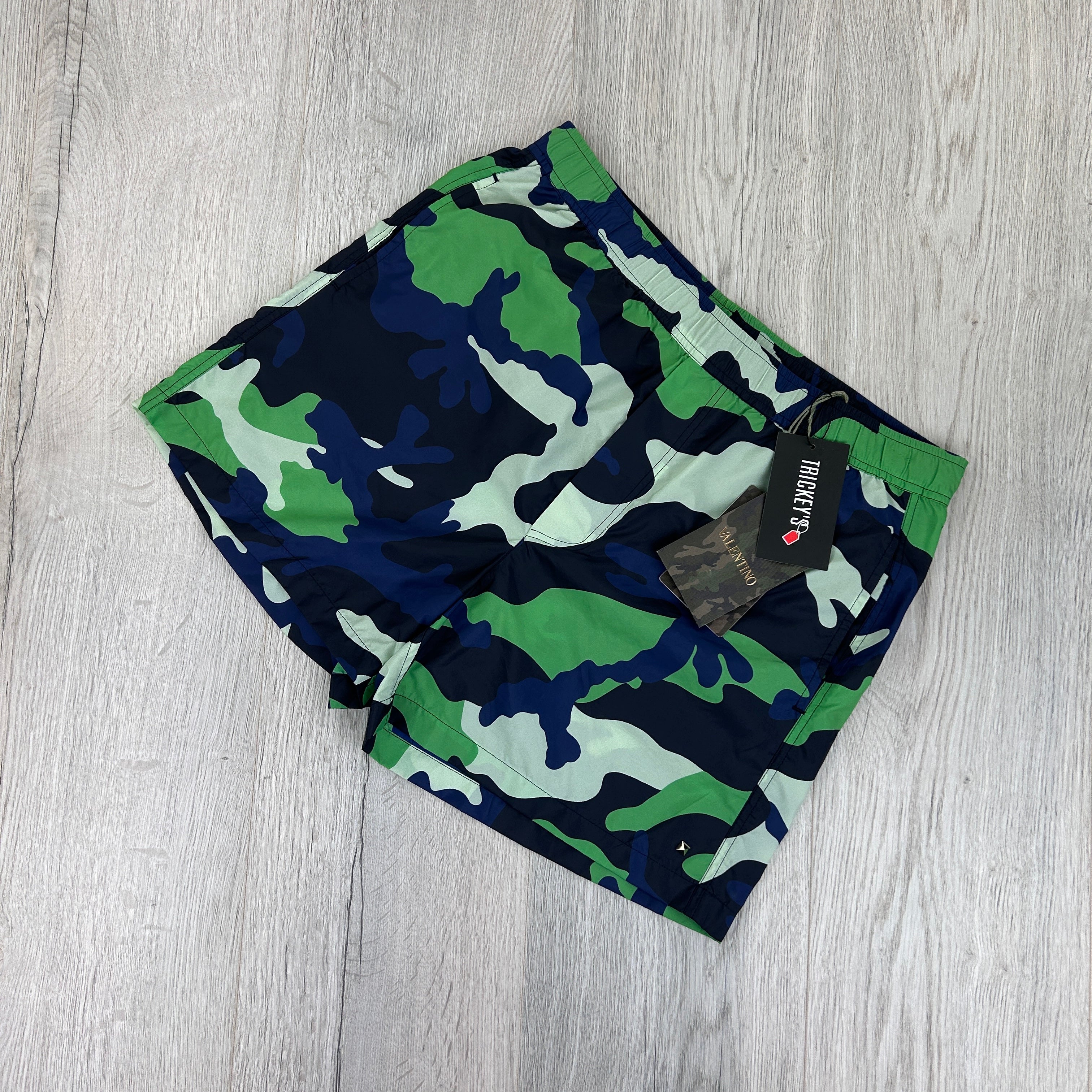 Valentino camouflage swim on sale shorts