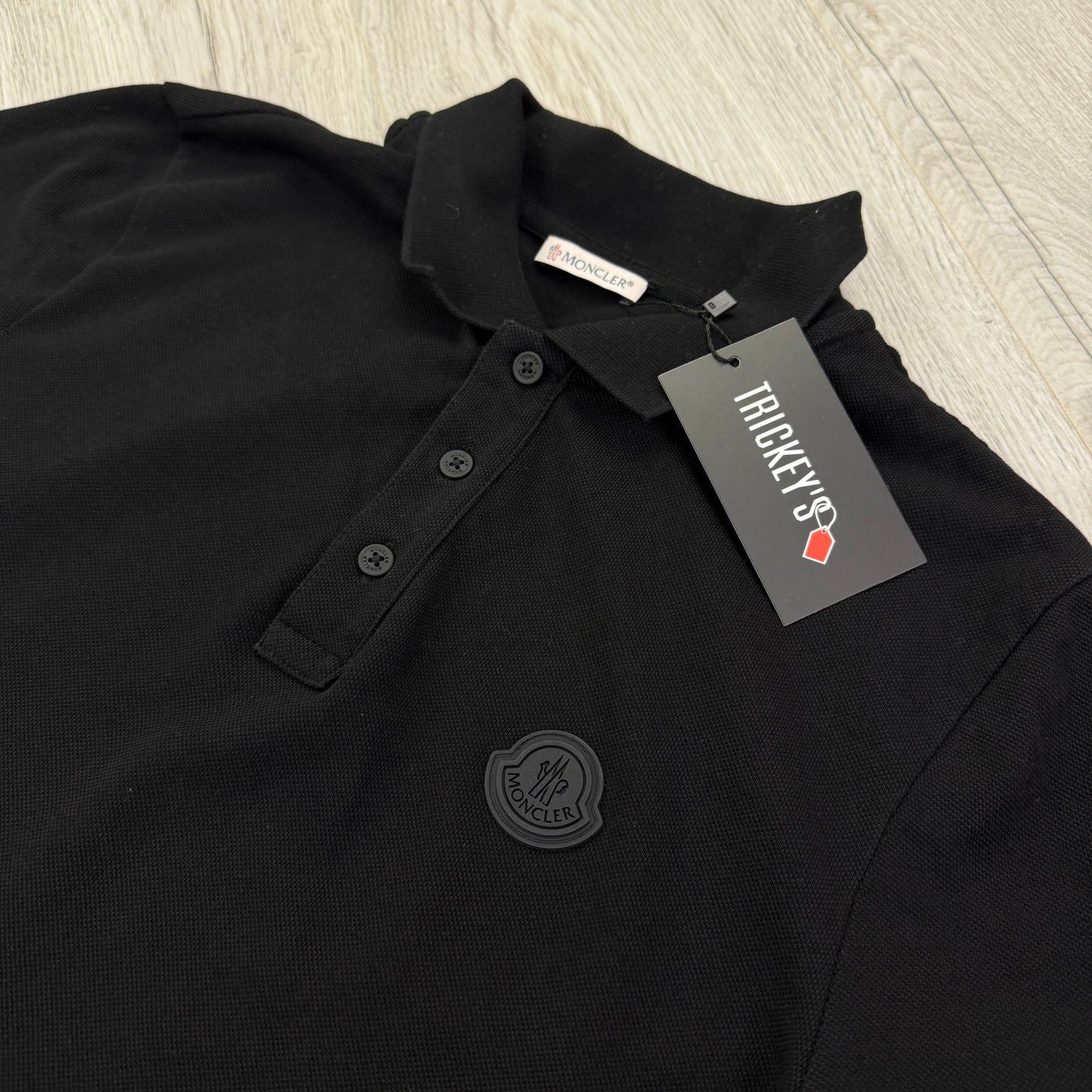 Moncler Men’s Black Badge Polo - Small