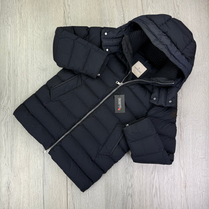 Moncler Men’s Black Badge Navy Down Jacket - Size 1