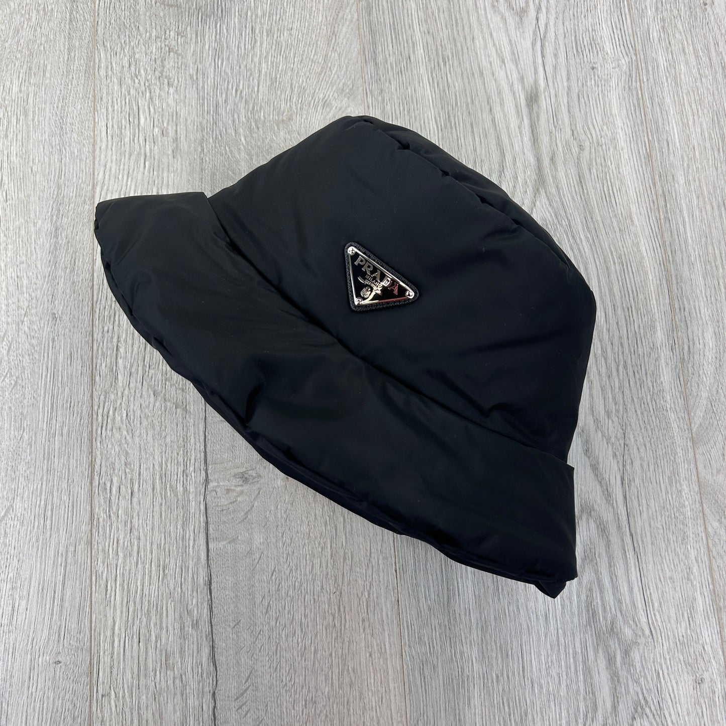 Prada Men’s Black Nylon Padded Bucket Hat