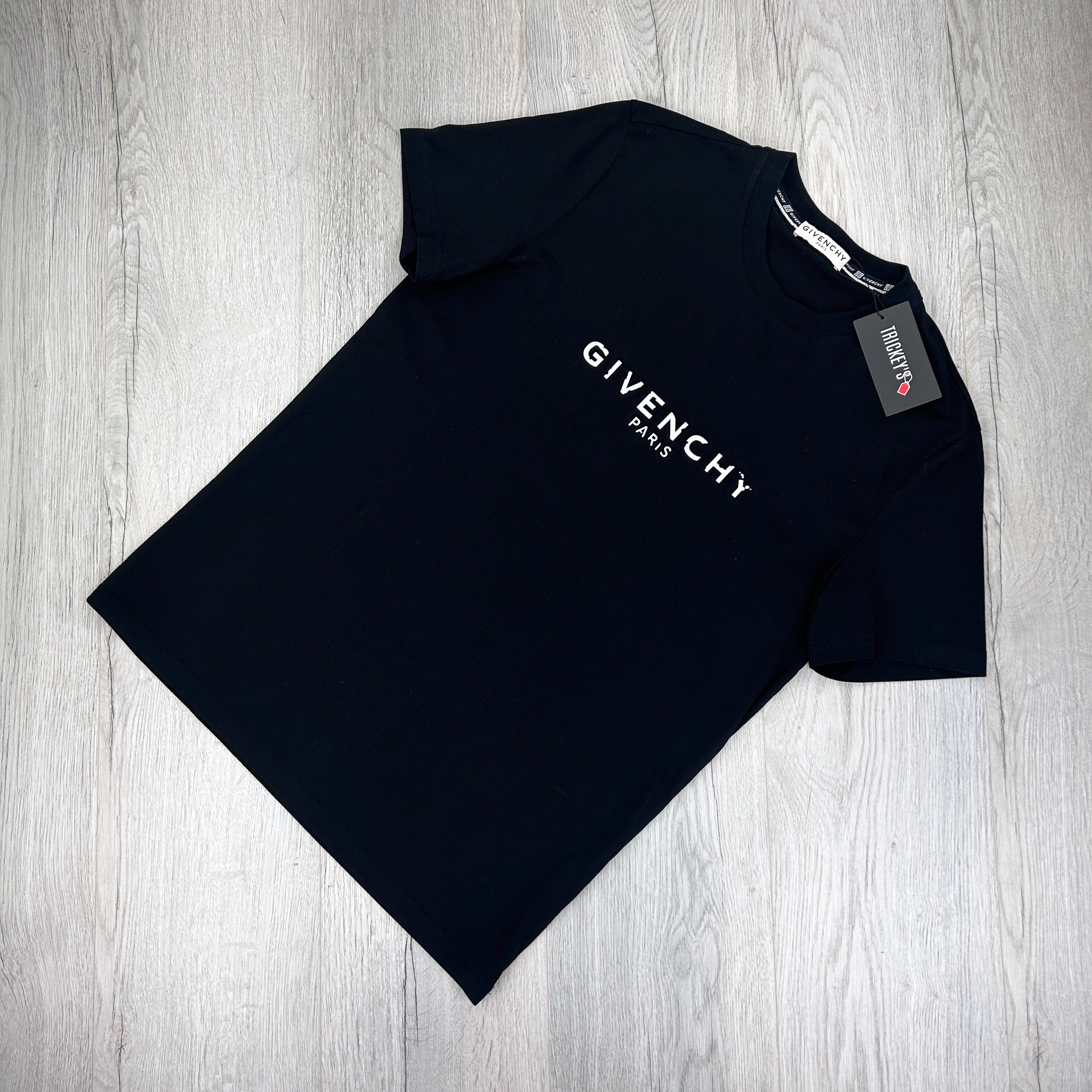 Givenchy Men s Paris Logo Black T shirt