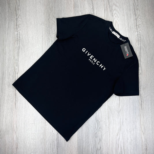 Givenchy Men’s Paris Logo Black T-shirt