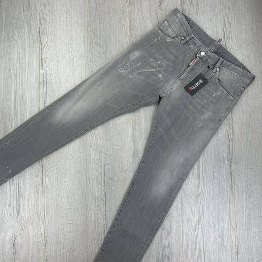 Dsquared2 Men’s Grey Distressed Cool Guy Jeans - 50 (Uk 33/34)