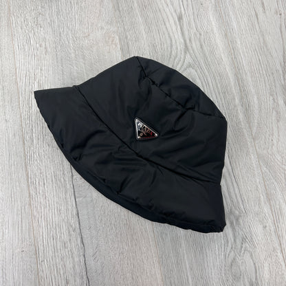 Prada Men’s Black Nylon Padded Bucket Hat