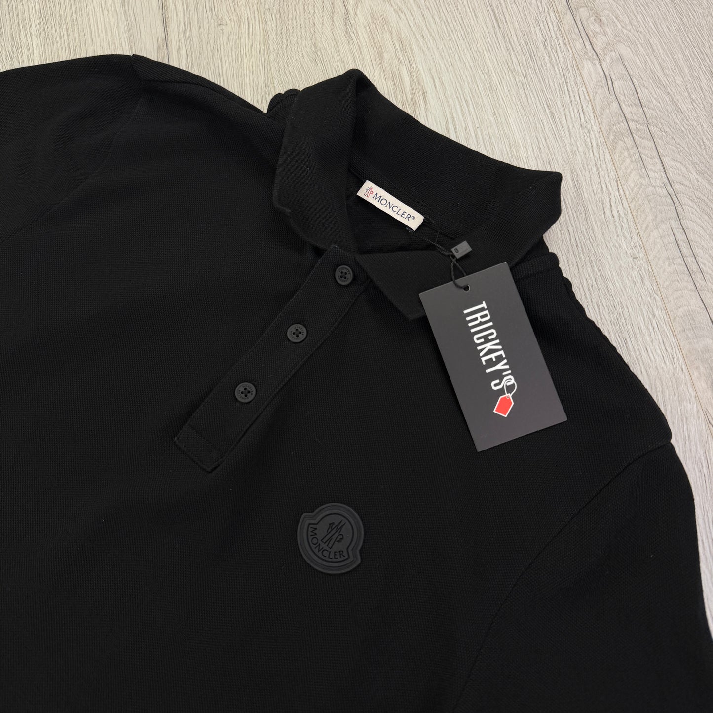 Moncler Men’s Black Badge Polo - Small