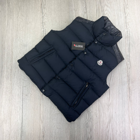 Moncler Men’s Navy Padded Down Gilet - Size 2