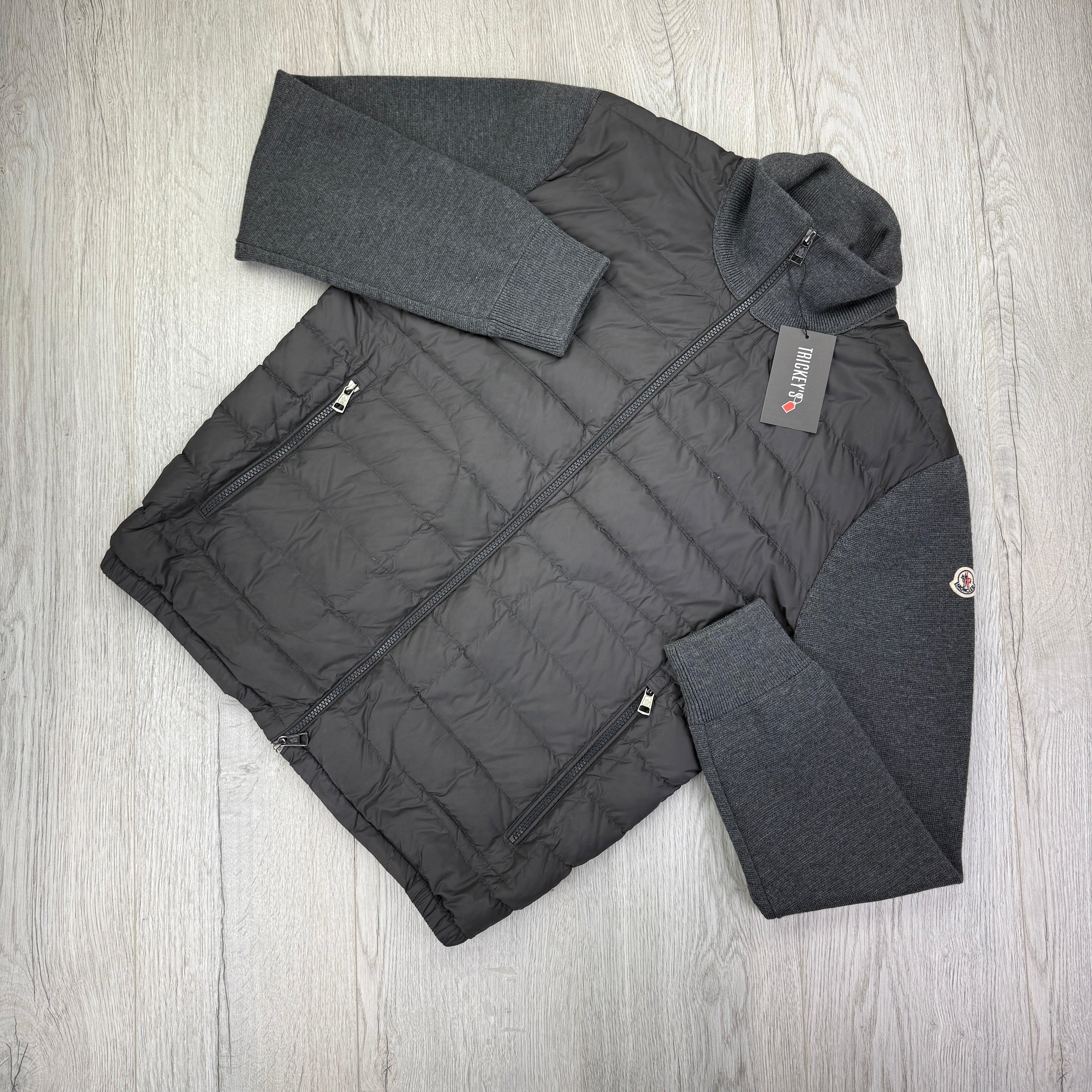 Moncler Men s Dark Grey Maglia Cardigan Trickey.store