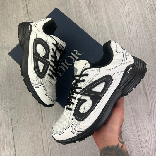 Dior B30 Men’s White & Black Trainers - 43.5