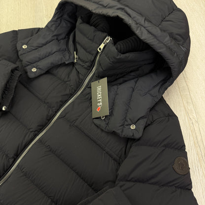 Moncler Men’s Black Badge Navy Down Jacket - Size 1