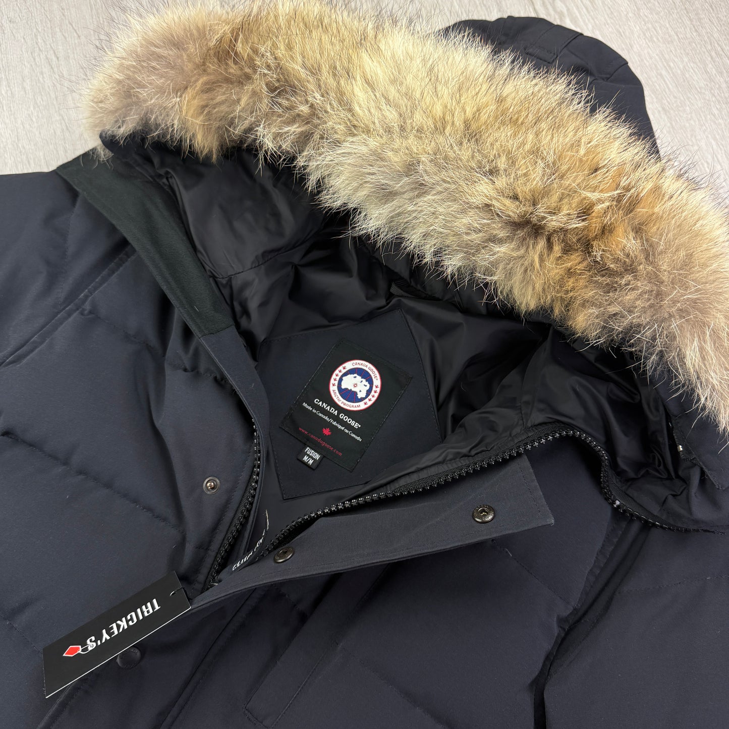 Canada Goose Men’s Navy Carson Parker Jacket - Medium Fusion