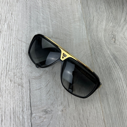 Louis Vuitton Men’s Black & Gold Evidence Sunglasses