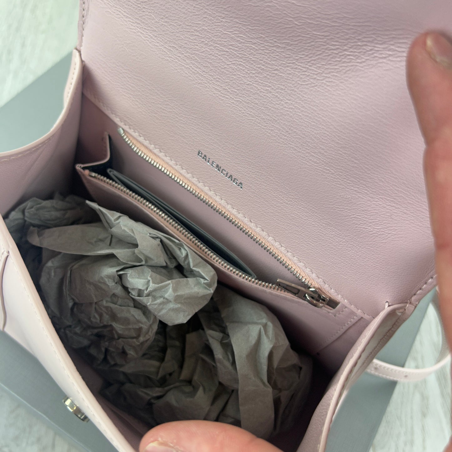 Balenciaga Women’s Pink Small Hourglass Handbag