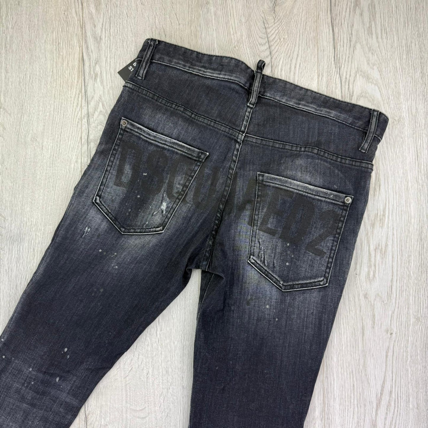 Dsquared2 Men’s Black Distressed Skater Jeans - 46 (Uk 30)