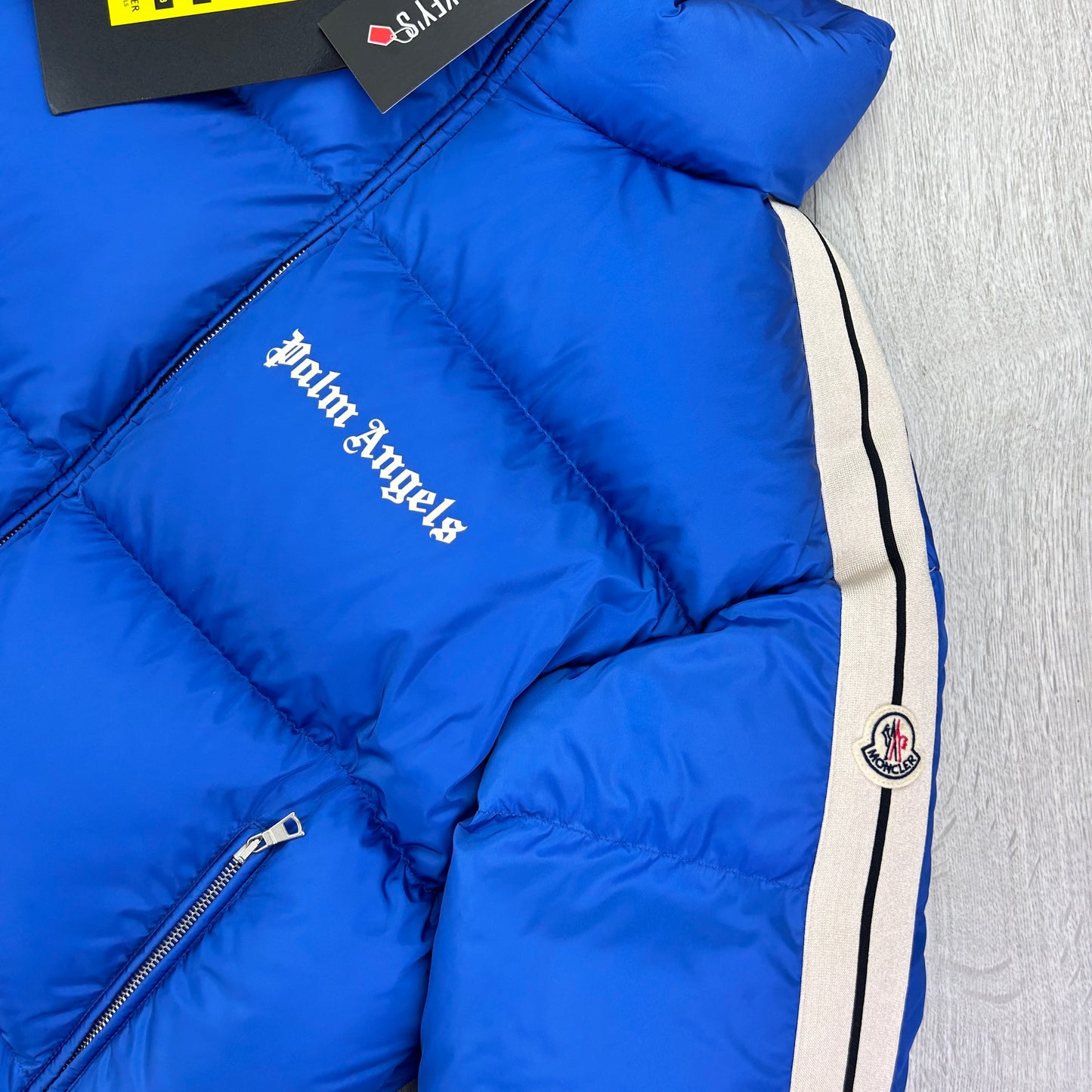 Palm Angels x Moncler Men’s Royal Blue Zip-up Jacket - Size 3