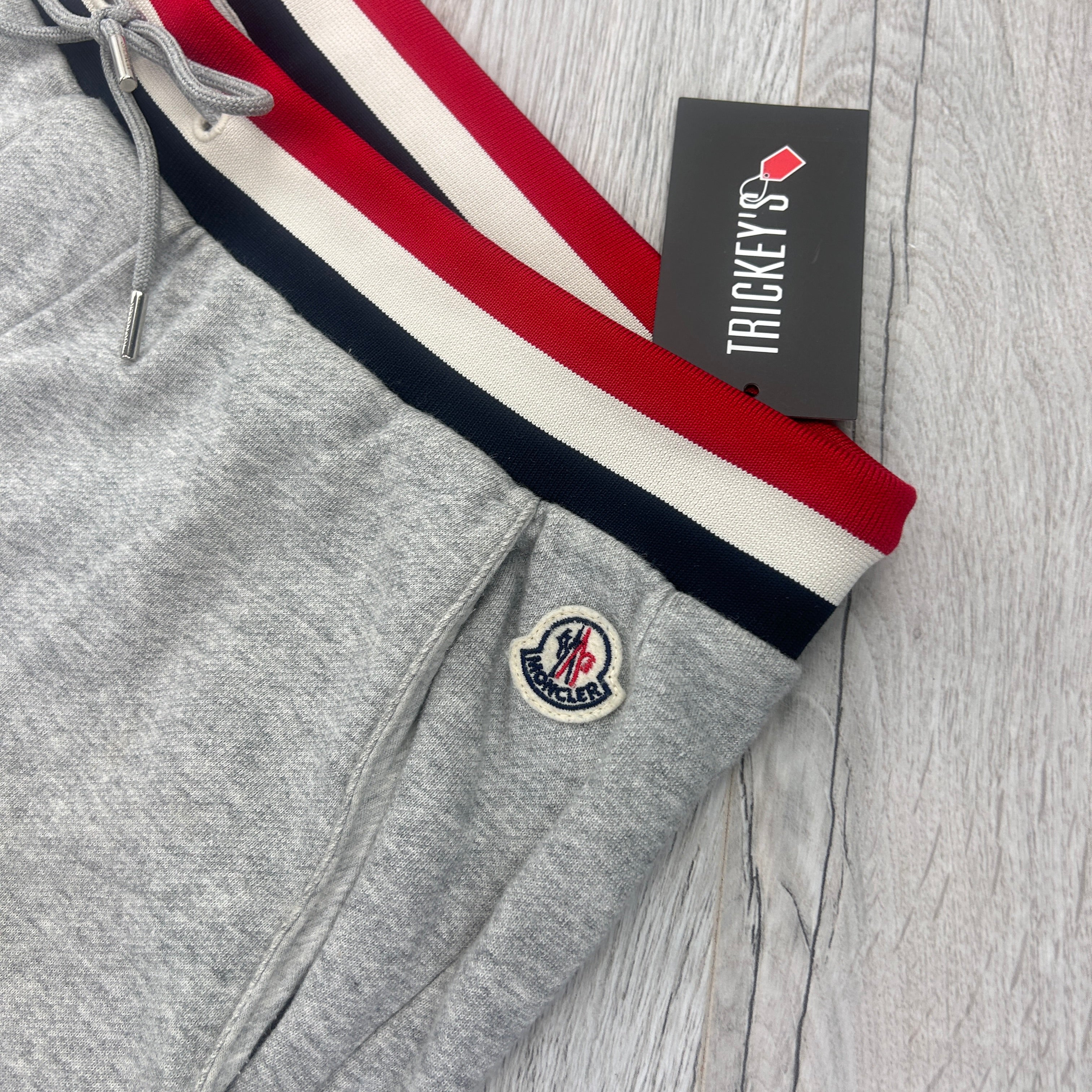 Grey moncler joggers best sale