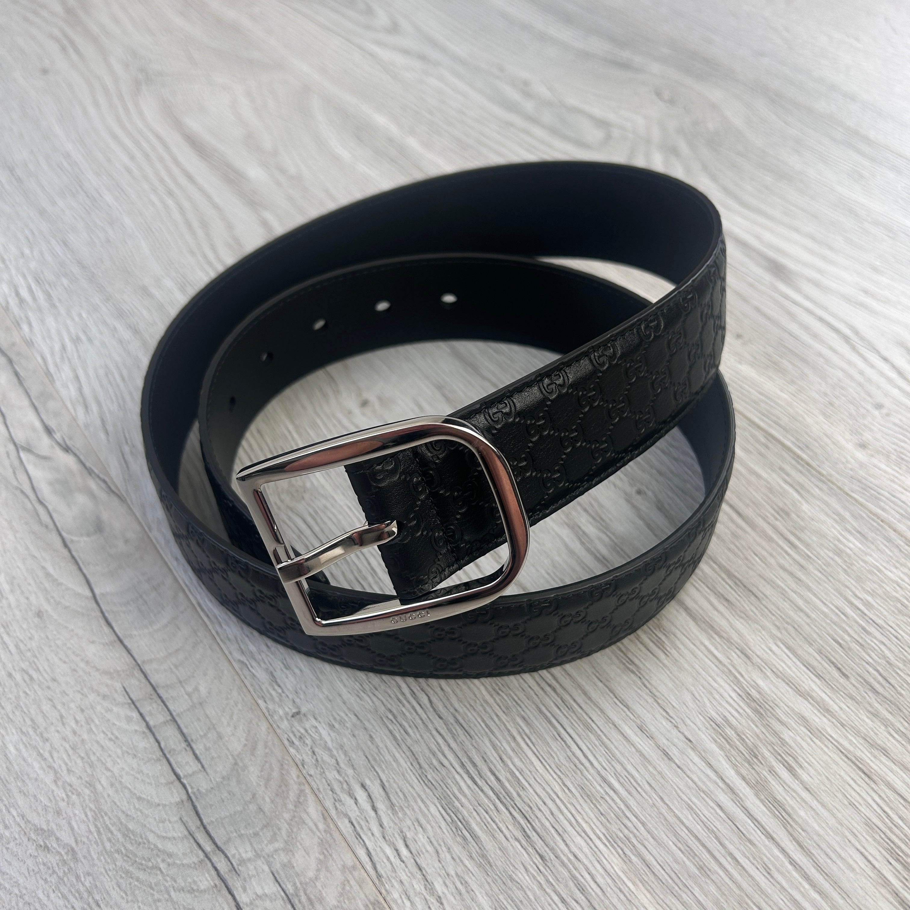 Gucci belt men on sale silver