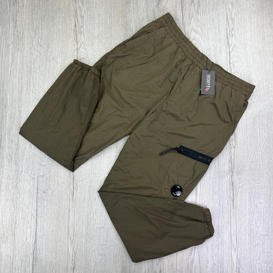 Cp Company Men’s Olive Metal Nylon Cargos - Size 50